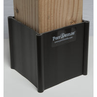Post Shields Inc. 4 in. H x 4 in. W x 4 in. L Plastic Brown Fence Post Protection (Pack of 10)