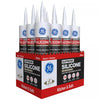 GE Supreme White Supreme Silicone Kitchen and Bath Silicone 10.1 oz. (Pack of 12)