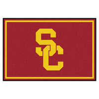 University of Southern California 5ft. x 8 ft. Plush Area Rug