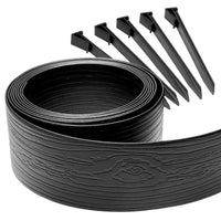 Master Mark 20 ft. L X 5 in. H Plastic Black Landscape Edging Kit (Pack of 4)