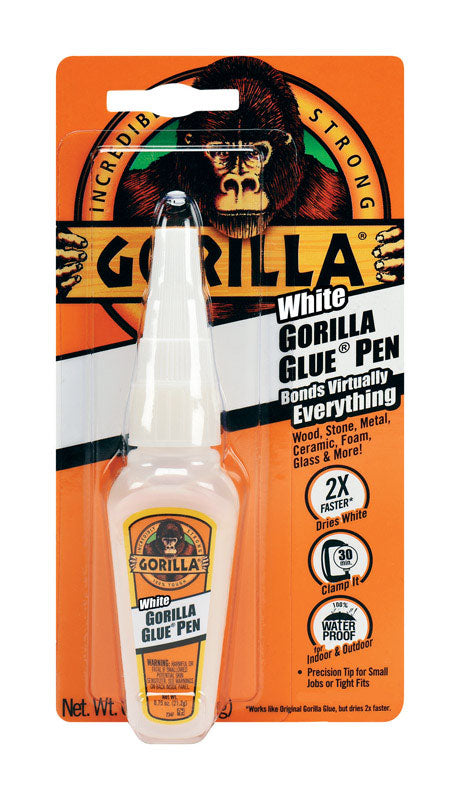 Gorilla High Strength Glue White Glue 0.75 oz. (Pack of 6)
