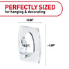 3M Command Mini Plastic Hook 1.08 in. L 18 pk (Pack of 12)