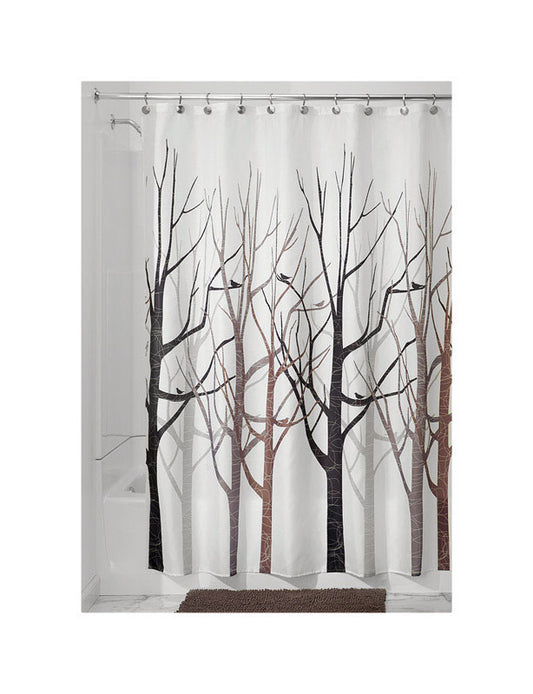 InterDesign 72 in. H x 72 in. W Multicolored Bare Trees Shower Curtain Polyester (Pack of 2)