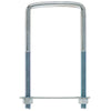 Hampton 3/8 in. x 3 in. W x 6 in. L Coarse Zinc-Plated Steel Square U-Bolt (Pack of 10)