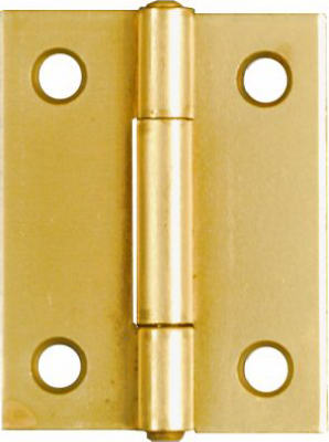 National Hardware 2 in. L Brass Door Hinge 2 pk
