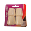 Magic Sliders Rubber Leg Tip White Round 1 in. W (Pack of 6)