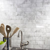 Smart Tiles 8.38 in. W X 11.56 in. L Gray/White Mosaic Vinyl Adhesive Wall Tile 4 pc (Pack of 6)
