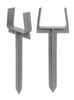 Amerimax Lightweight Plastic Gray K-Gutter Style Downspout Anchor 10-1/2 L x 2 H x 3 W in.