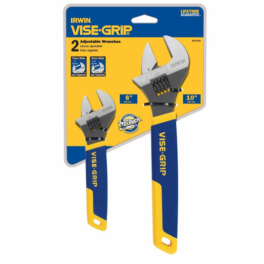 Irwin Vise-Grip Adjustable Wrench Set 10 in. L 2 pc