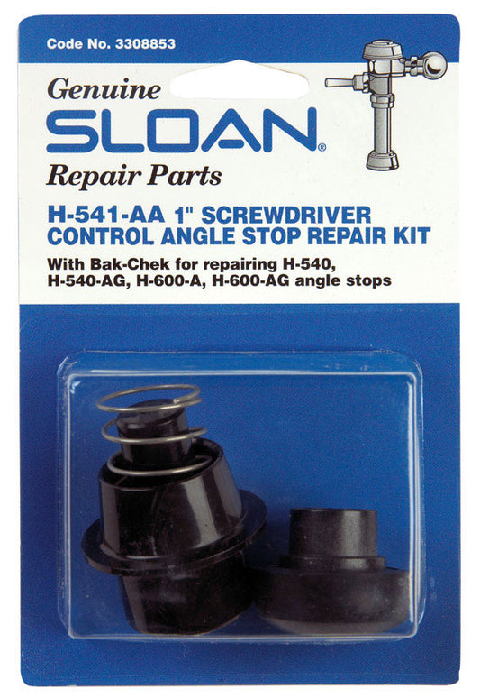 Sloan Angle Stop Repair Kit Black Plastic