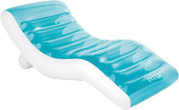 Intex Splash Lounge Pool Float Teal and White with Cupholder Backrest and Handles 75 x 39 in

