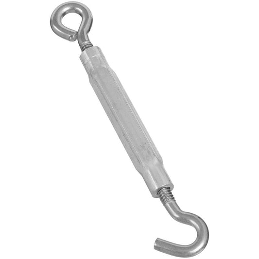 National Hardware Silver Stainless Steel 7-1/2 in. L Hook and Eye 110 lb (Pack of 5)