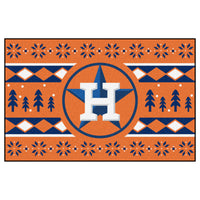 MLB - Houston Astros Orange Holiday Sweater Rug - 19in. x 30in.