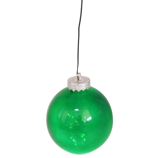 Celebrations LED Green Ornament 5 in. Hanging Decor