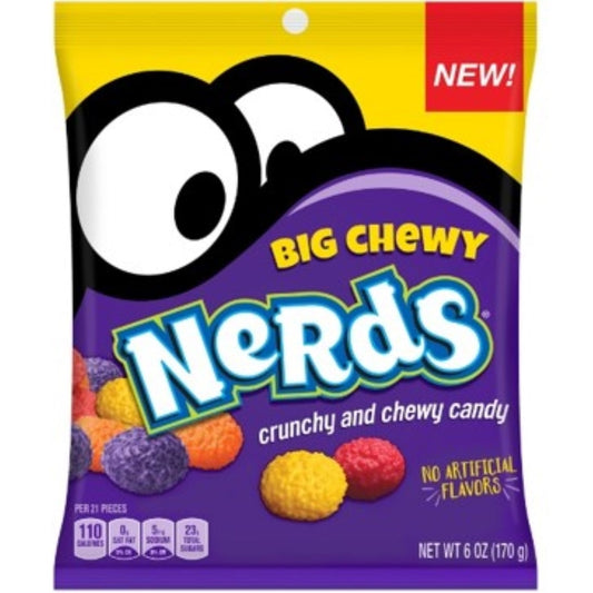 Nerds Big Chewy Fruity Candy 6 oz (Pack of 12)