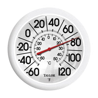 Taylor Dial Thermometer Plastic White 8.5 in. - Open Box