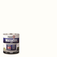 Zinsser WaterTite Bright White Smooth Water-Based Acrylic Copolymer Waterproofing Paint 1 qt.