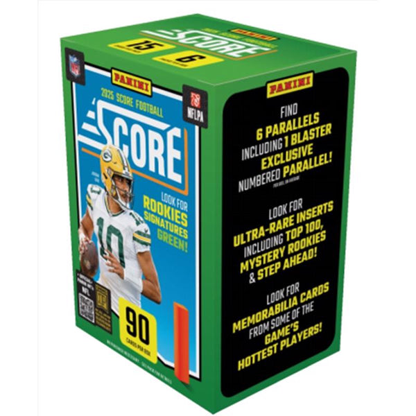 Caja bláster de tarjetas coleccionables de fútbol americano Panini Score 2025 - Oferta de la semana