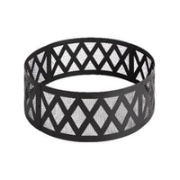 Living Accents 36 in. W Steel Round Wood Fire Pit