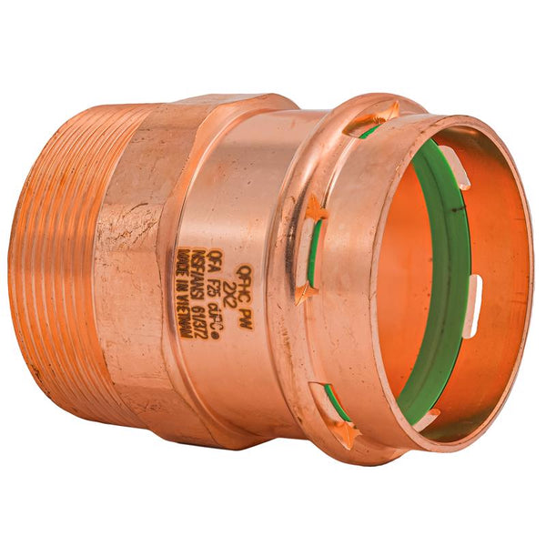 Adaptador de cobre QuickFitting 2 in. Press in. MNPT in.