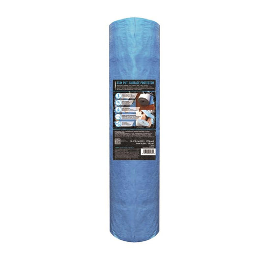 Trimaco Stay Put Surface Protector 39.37 in. W X 54.13 ft. L Plastic Blue 1 pk