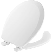 Mayfair by Bemis Round White Enameled Wood Toilet Seat - Deal of The Week