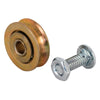 Prime-Line 1 in. D X 5/16 in. L Mill Steel Roller Assembly 2 pk - Open Box