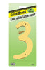 Hy-Ko 4 in. Gold Brass Nail-On Number 3 1 pc