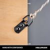HILLMAN Black D-Ring Hanger 40 lb 4 pc