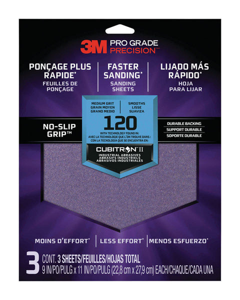 SANDSHEET 11X9" 120G 3PK