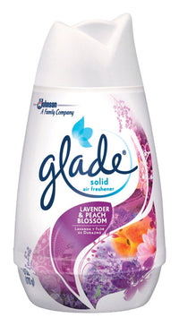 Glade Lavender & Peach Blossom Scent Air Freshener 6 oz. Solid (Pack of 12)