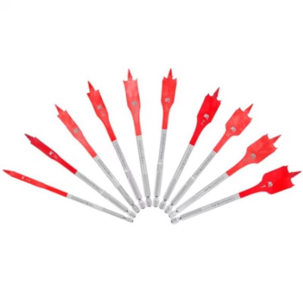 Juego de brocas de pala de acero de alta velocidad Diablo Speedemon, vástago hexagonal, 10 piezas