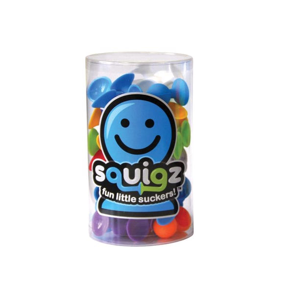 Juego de iniciación de juguetes Fat Brain Toy Squigz, surtido de 24 piezas (paquete de 6)