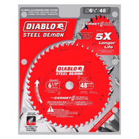 Diablo Steel Demon 6-1/2 in. D X 5/8 in. S TiCo Hi-Density Carbide Metal Saw Blade 48 teeth (Pack of 5)