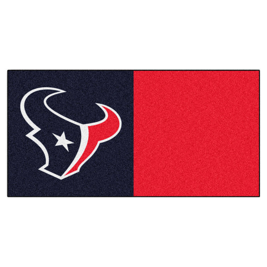 NFL - Houston Texans Team Carpet Tiles - 45 Sq Ft.