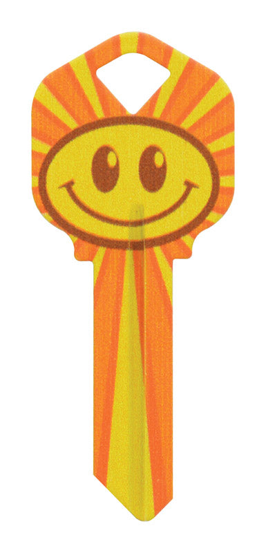 Hillman Wackey Smiley Face House/Office Universal Key Blank Single (Pack of 6).