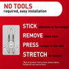 3M Satin Nickel Plastic Triple Hook 1 pk (Pack of 8)