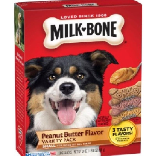 Galletas para perros MilkBone de JM Smucker's con mantequilla de cacahuate, 24 oz, 15.88 in., 1 paquete (paquete de 6)