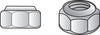 Hillman 7/16 in. Zinc-Plated Steel USS Nylon Lock Nut 50 pk