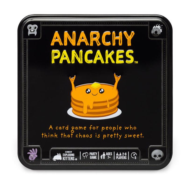 Anarchy Pancakes Exploding Kittens Pan Cake Card Game Cardboard/Paper Black 66 pc