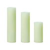 Inglow  White  Slim Pillar  Candle  4, 6, 8 in. H
