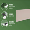 M-D 0.13 in. H x 48 in. L Prefinished Beige Vinyl Wall Base (Pack of 18)