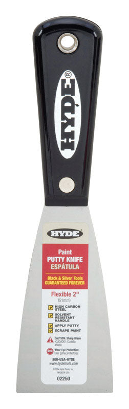 Hyde 2 in. W x 7-3/4 in. L High-Carbon Steel Flexible Putty Knife (Pack of 5)