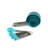 Core Kitchen Polypropylene Blue/Silver Measuring Spoon Set