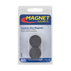 Magnet Source .156 in. L X .97 in. W Black Disc Magnets 0.8 lb. pull 6 pc