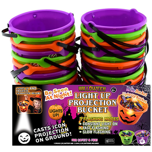 Magic Seasons Prelit Halloween Character Projection Bucket Accessory (Pack of 24)