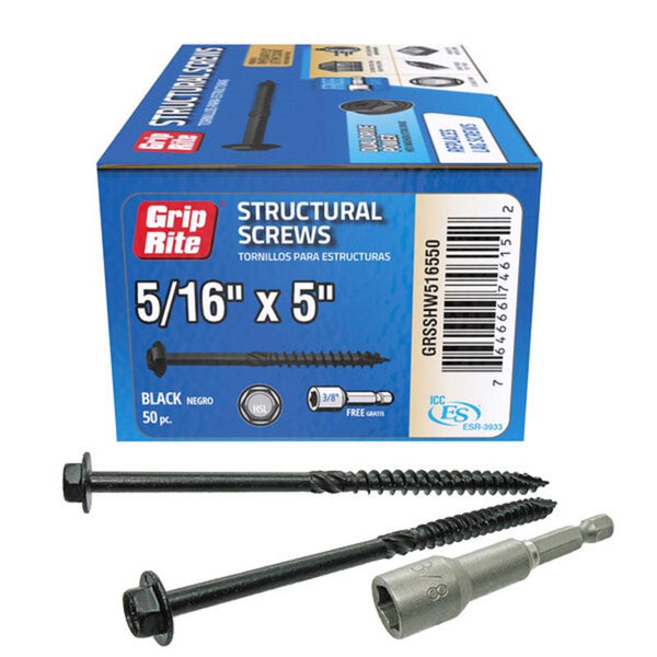 TORNILLO DE CONTROL DE FUERZA DE 5" DE L, PAQUETE DE 50