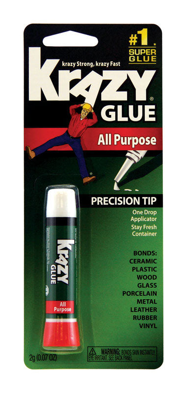Krazy Glue High Strength Polyvinyl acetate homopolymer All Purpose Adhesive 2 (Pack of 12)