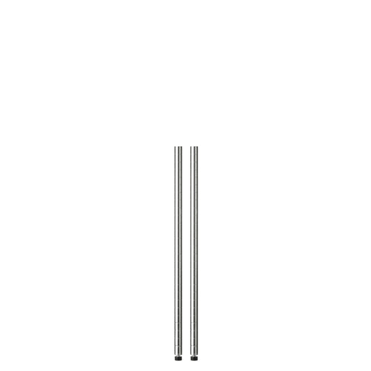 Honey Can Do 36 in. H x 1 in. W x 1 in. D Steel Shelf Pole with Leg Levelers (Pack of 2)