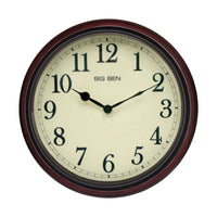 Westclox 15.5 in. L X 15.5 in. W Indoor Classic Analog Wall Clock Glass/Wood Brown - Deal of The Week